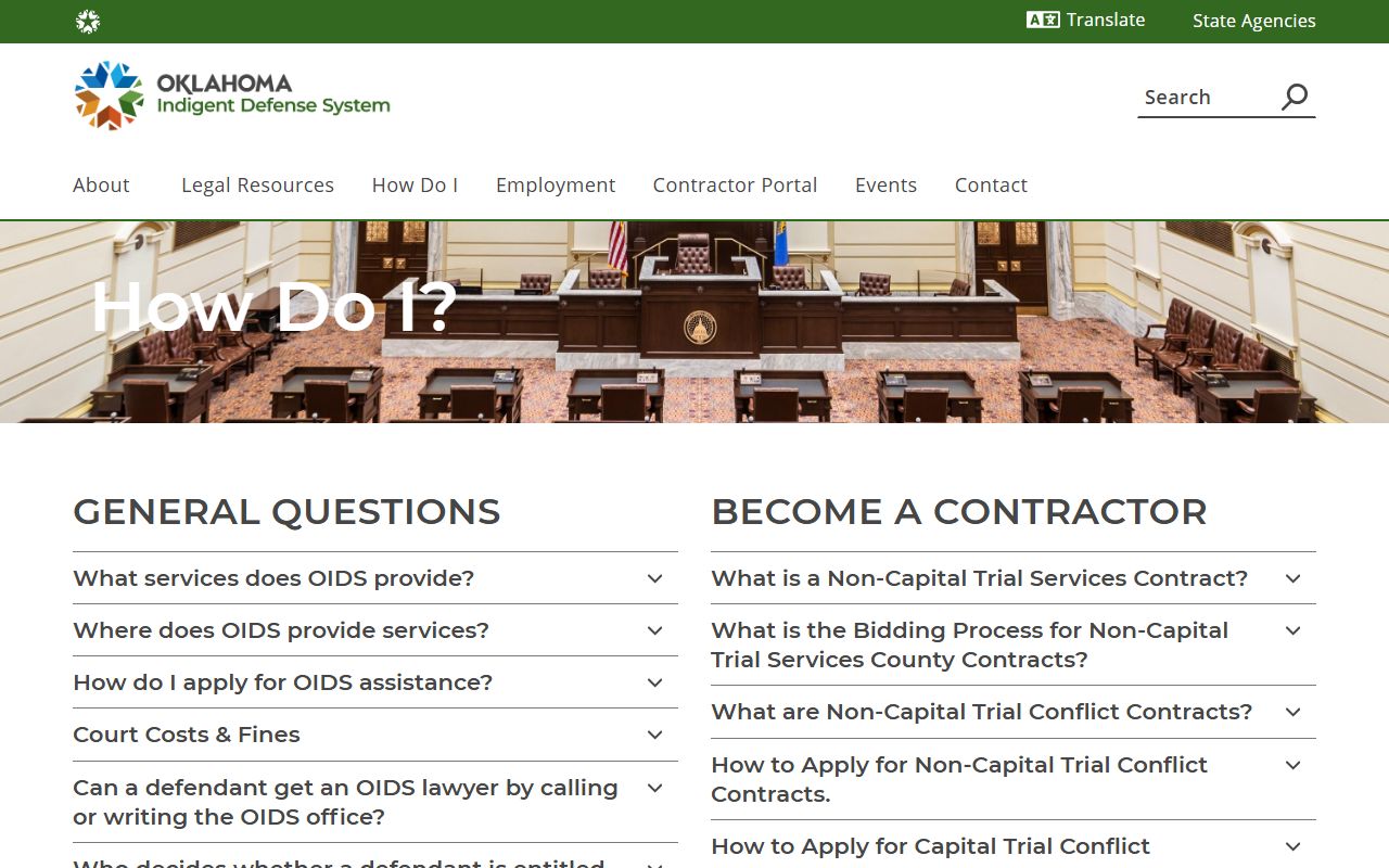 Grant County criminal court records OIDS how-do-I page