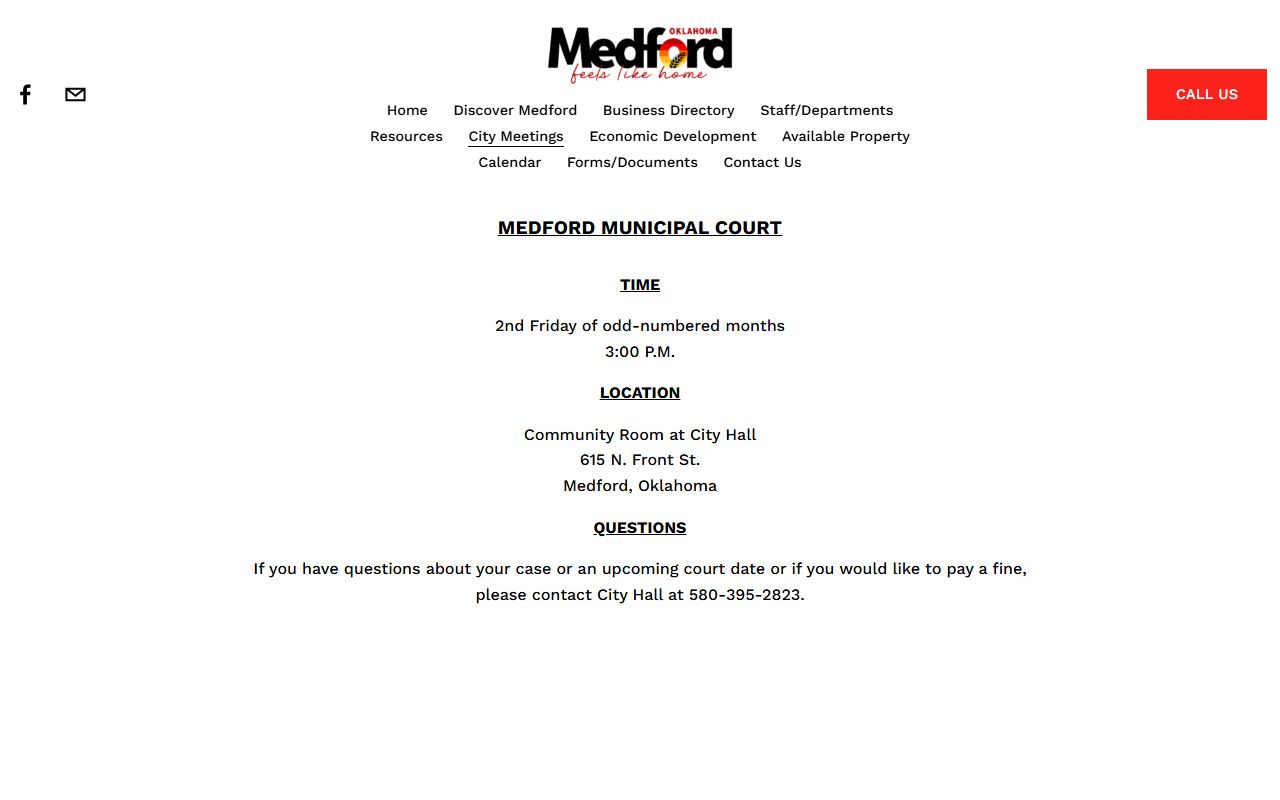 Grant County traffic court records and Medford Municipal Court
